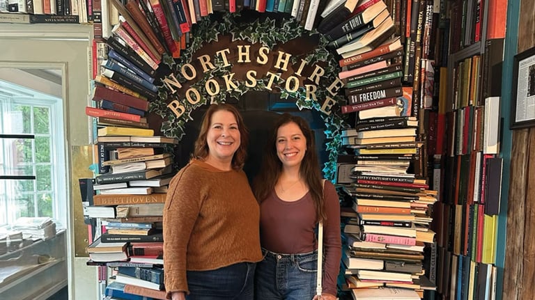Theresa and Katrina at Northshire Bookstore