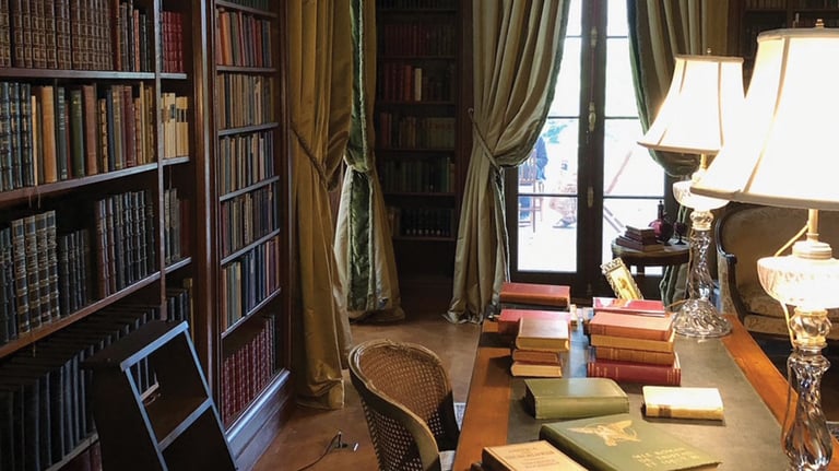 Edith Wharton’s library at The Mount;