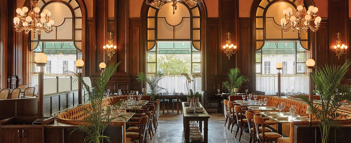 For fine dining, try Le Cavalier at the Green Room in Wilmington, Delaware’s Hotel DuPont. Photo by Jason Verney