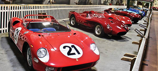 Simeone A row of European racers is led by a 1963 Ferrari 250P that won the 1963 Le Mans. Photo by Michael Milne
