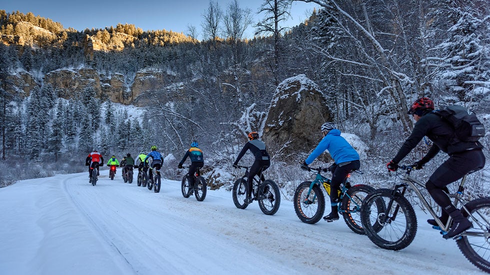 Fat-tire biking in South Dakota