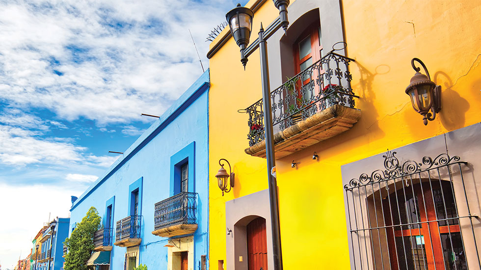 The colorful old section of the city of Oaxaca. Photo by Eskystudio/stock.adobe.com