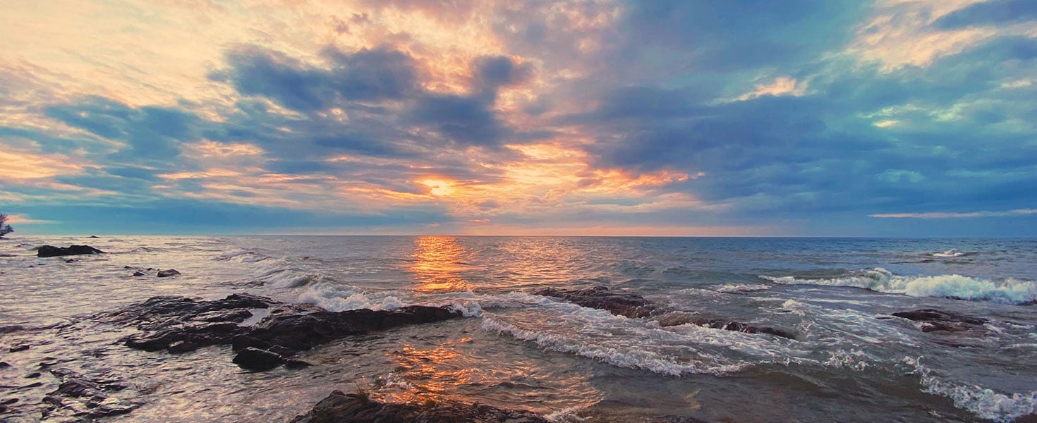 Lake Superior near the Porcupine Mountains. Photo Courtesy of Up Travel