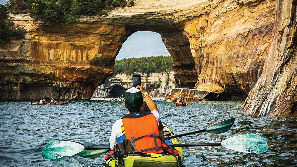 Pictured Rocks National Lakeshore. Photo Courtesy of Up Travel