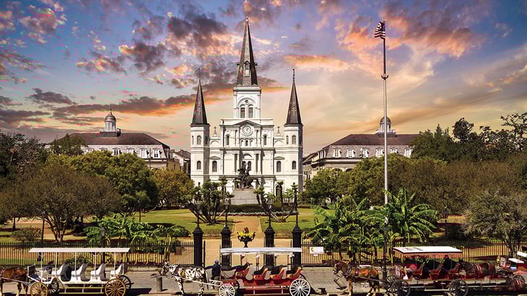 New Orleans Jackson square. by Larry Gibson