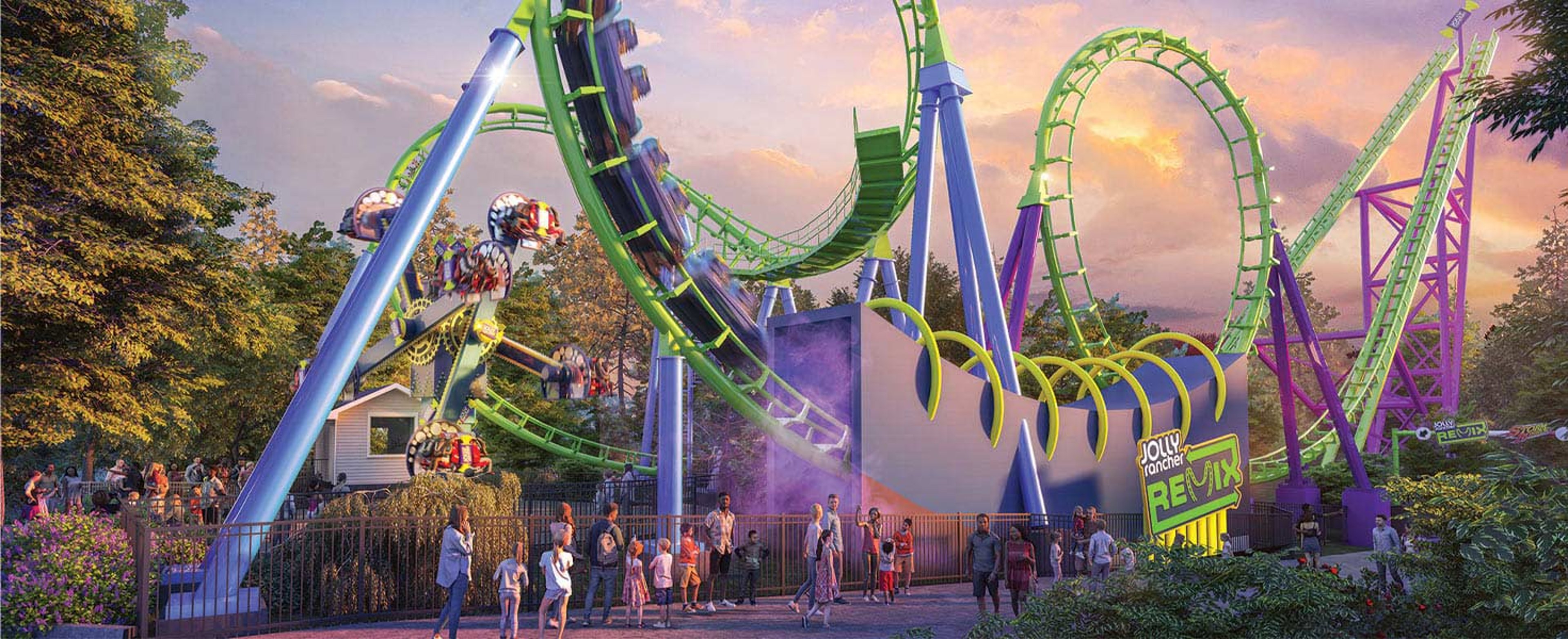 Jolly Rancher Remix Coaster at Hersheypark in Hershey, Pennsylvania