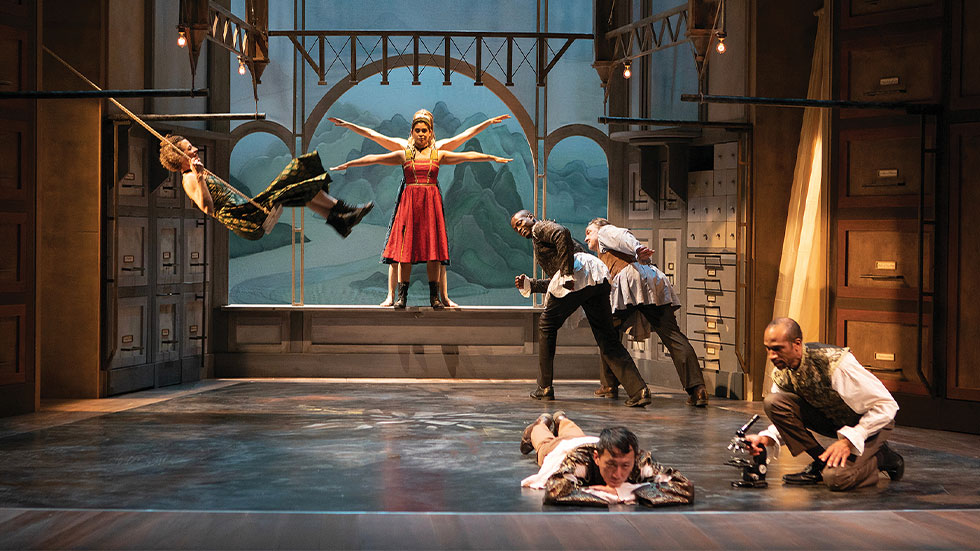 The cast of The Notebooks of Leonardo da Vinci at The Old Globe in San Diego