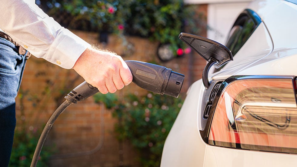 Getting ready to charge car