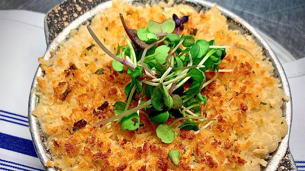 Cauliflower Mac And Cheese made by Chef Paula DaSilva at Burlock Coast, the Ritz-Carlton, Fort Lauderdale