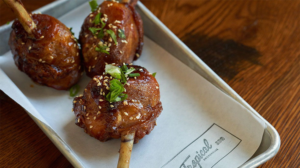 sour orange glazed smoked chicken drumsticks made by Tropical Smokehouse