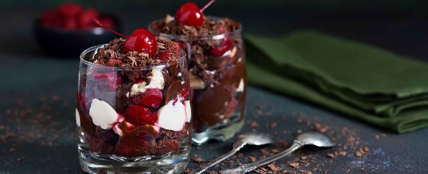 Cherry Chocolate Trifle