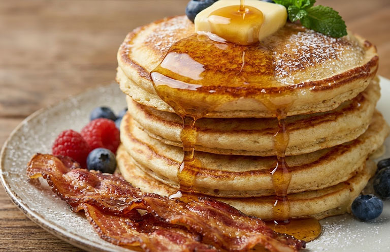 Pancakes AI image generated by Andrea Corbin
