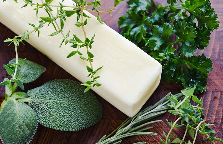 butter and green seasonings