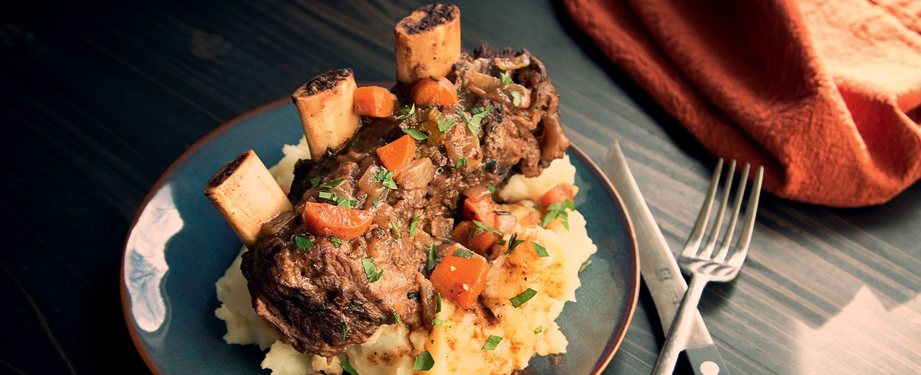 Moose Drool-Braised Bison Short Ribs at Yellowstone National Park