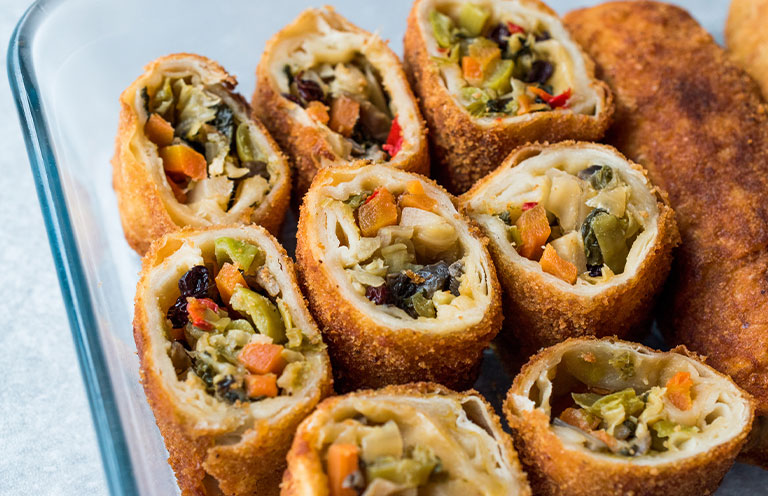 fritters filled with left over thanksgiving food