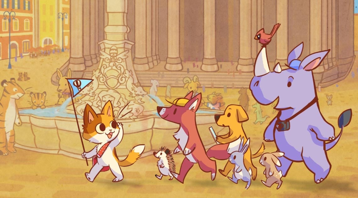 KeeKee leading a tour