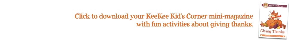 Link to KeeKee Giving Thanks Activity Page