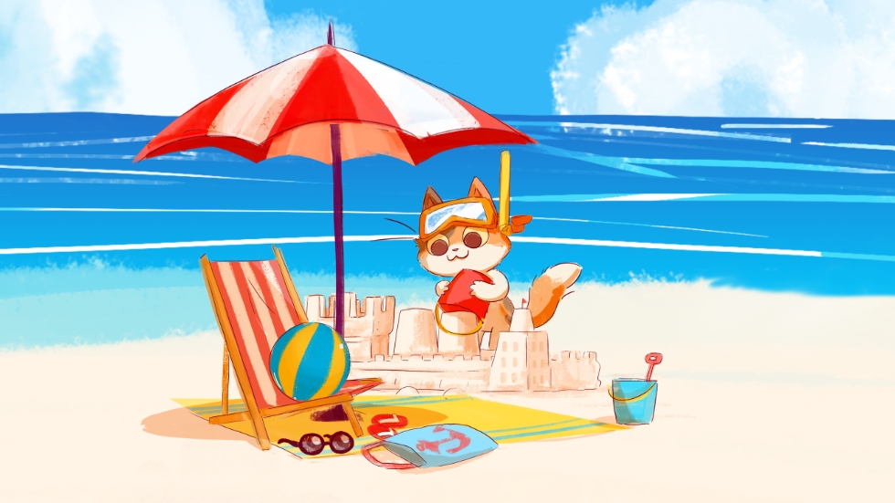 KeeKee Beach Game Graphic