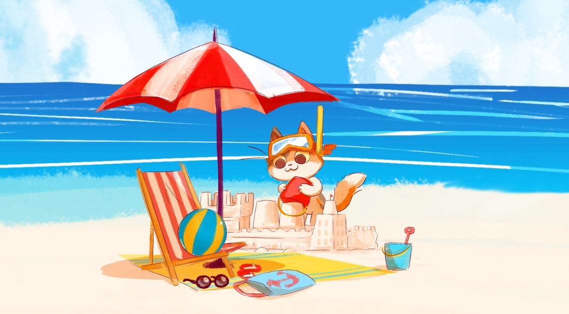 KeeKee Beach Game Graphic
