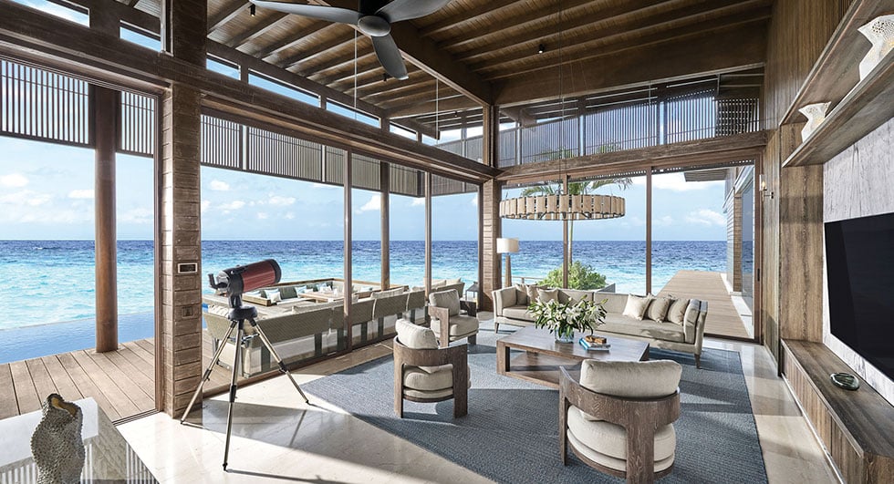 Suite at Park Hyatt Maldives Hadahaa. Photo courtesy of Hyatt