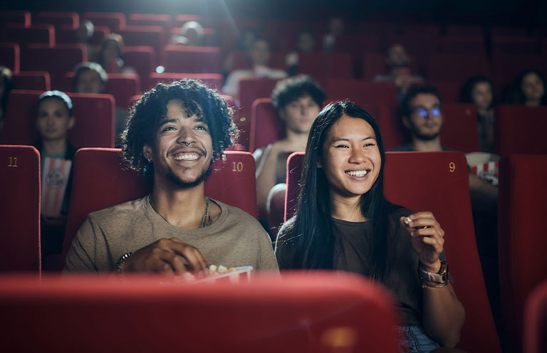 people in. a movie theater