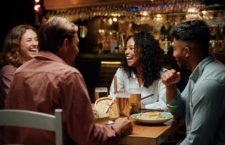 people dining at restaurant