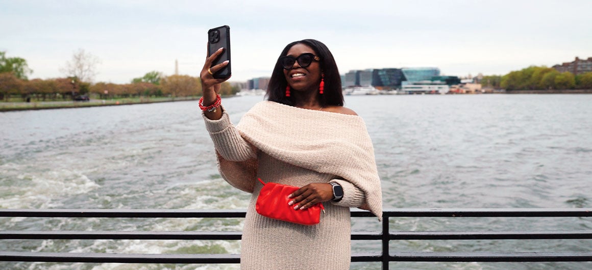 Lola Ajayi on Washinton DC cruise