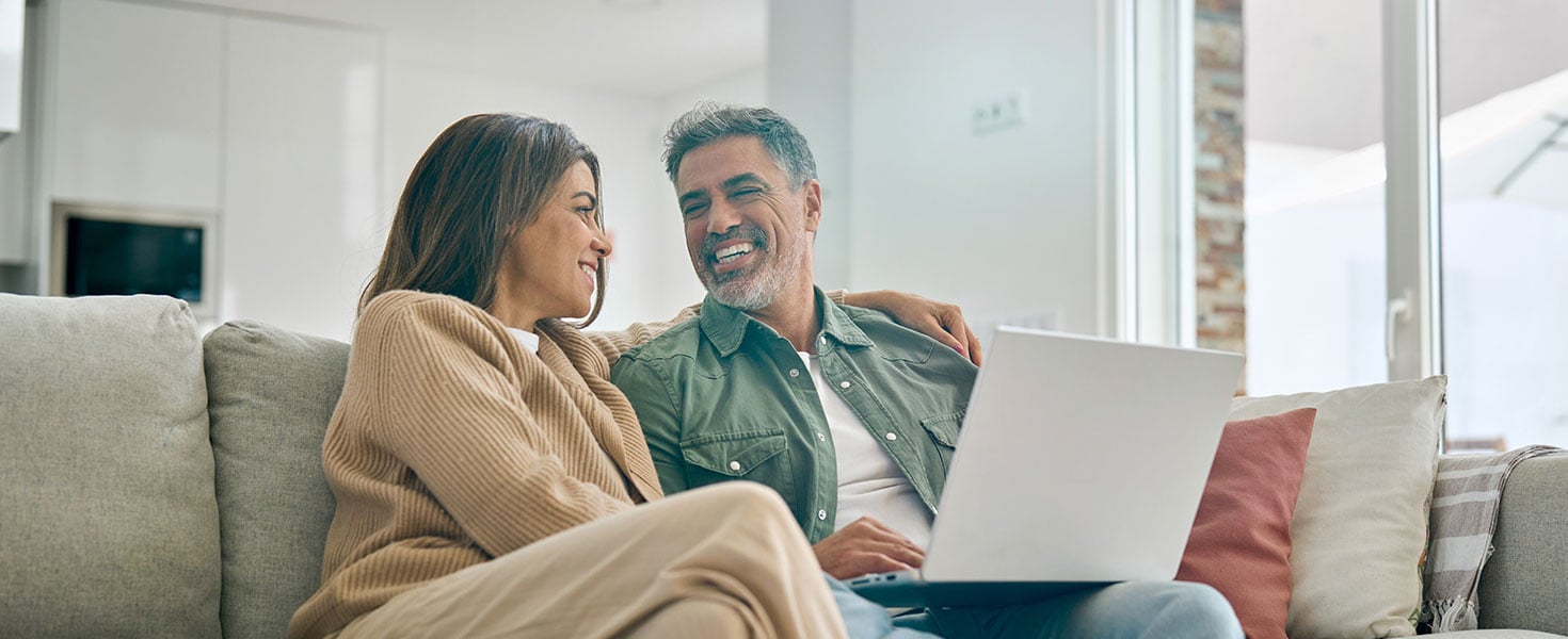 couple on sofa together