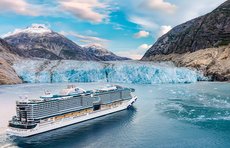 Princess cruise line's Star Princess cruise ship in Alaska