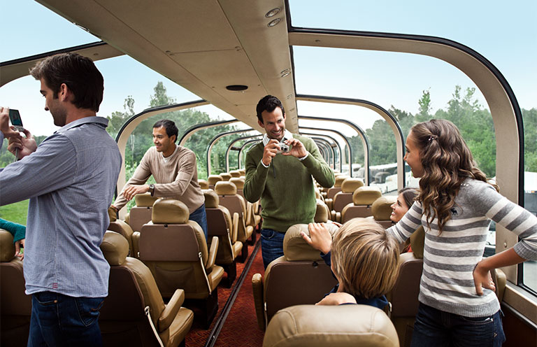 Wilderness Express, a glass-domed train