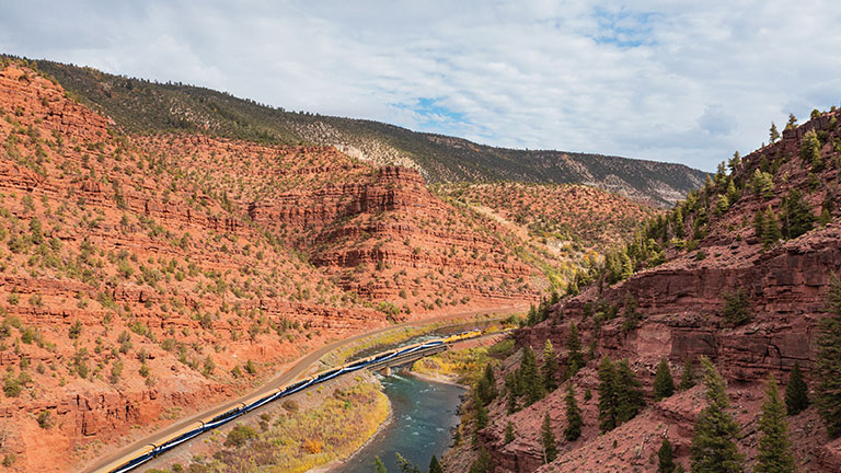 Train Exterior Red Canyon