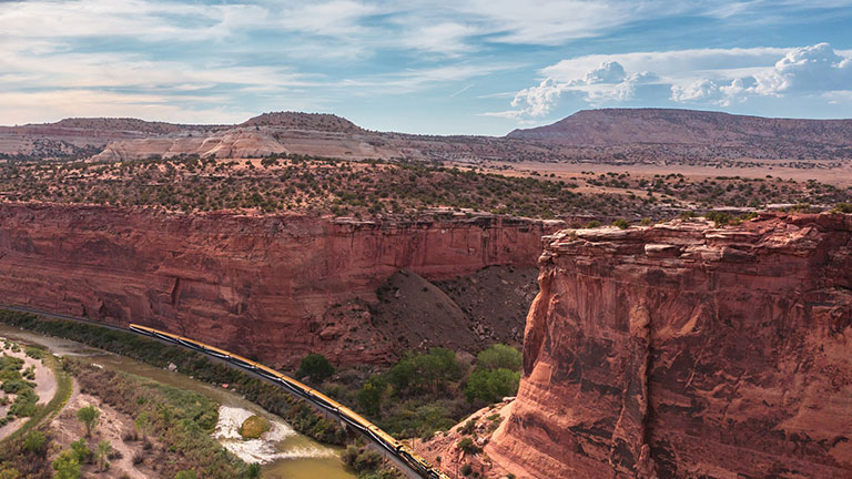 Train Exterior Red Canyon