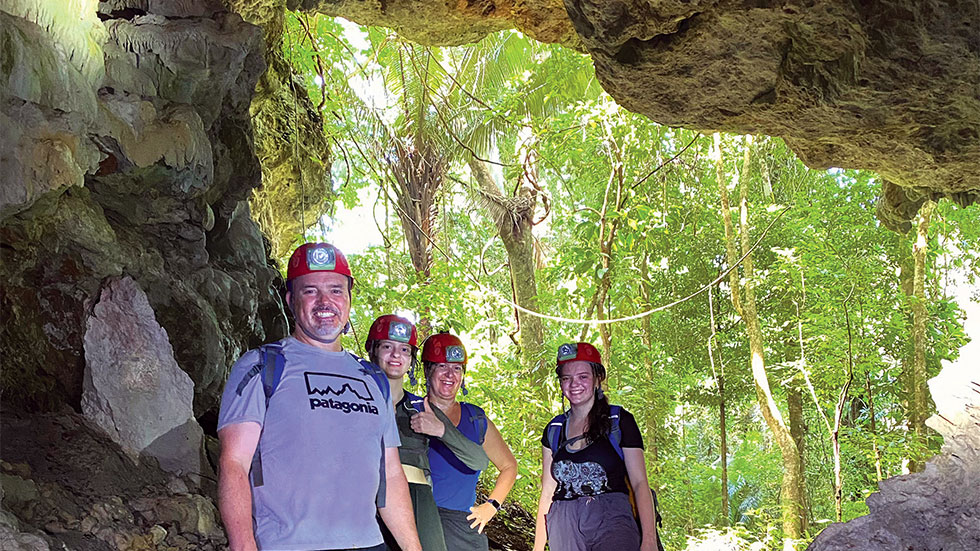 Cave tour in Belize