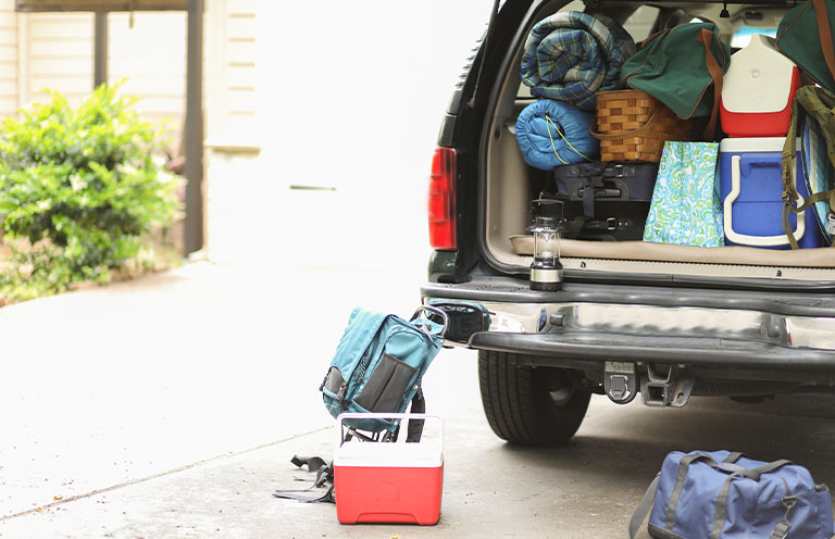 car with full trunk