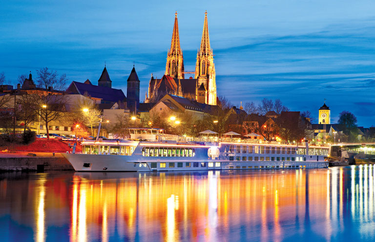 Trafalgar cruise ship on the Danube River