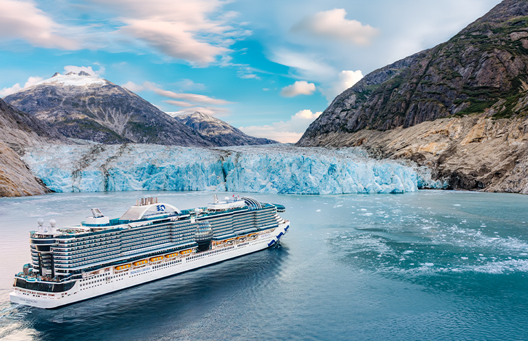 Dewas Glacier in Alaska Inside Passage