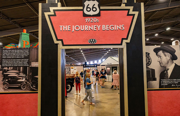 rt 66 journey exhibit entrance