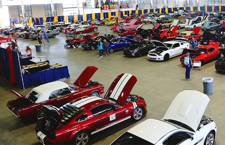 car show at Route 66 Road Fest