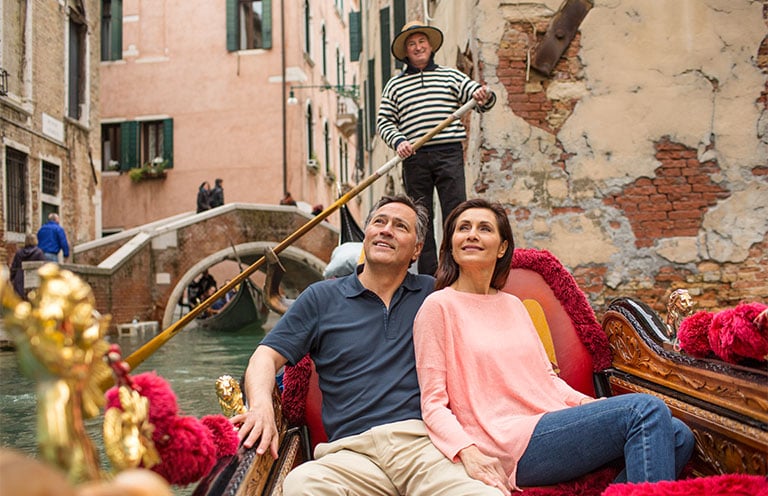 man and woman in Venice
