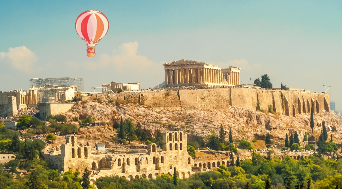 KeeKee hot ballooning over Athens