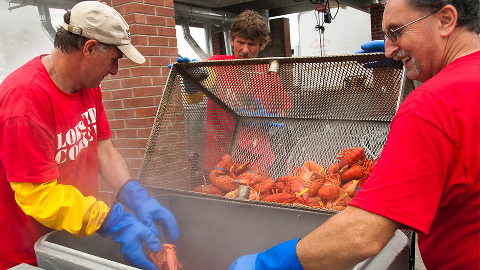 Volunteers at Maine Lobster Festival