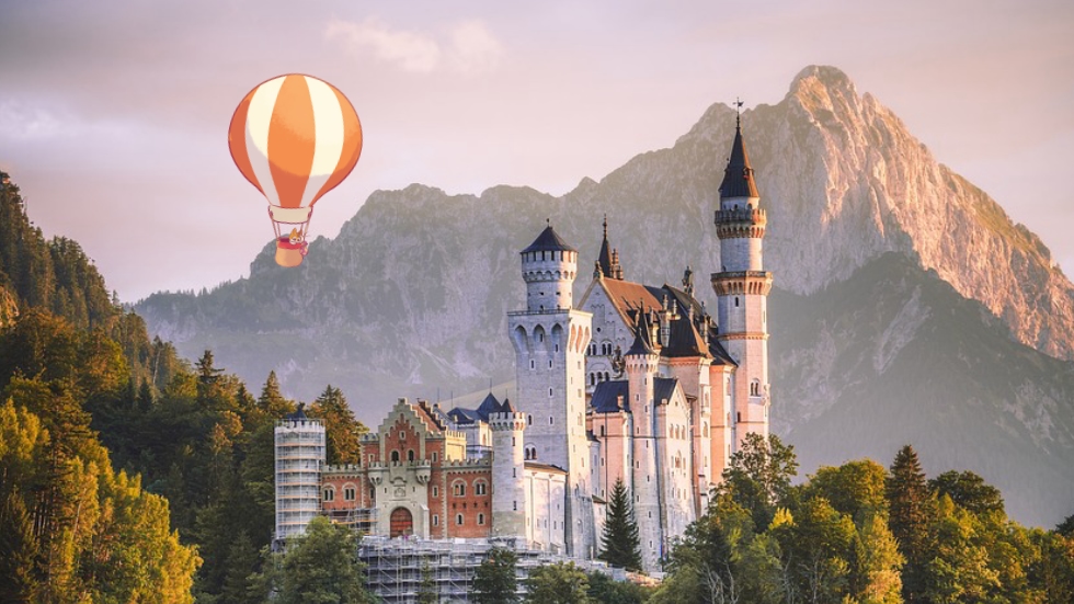 KeeKee air balloon by Germany castle