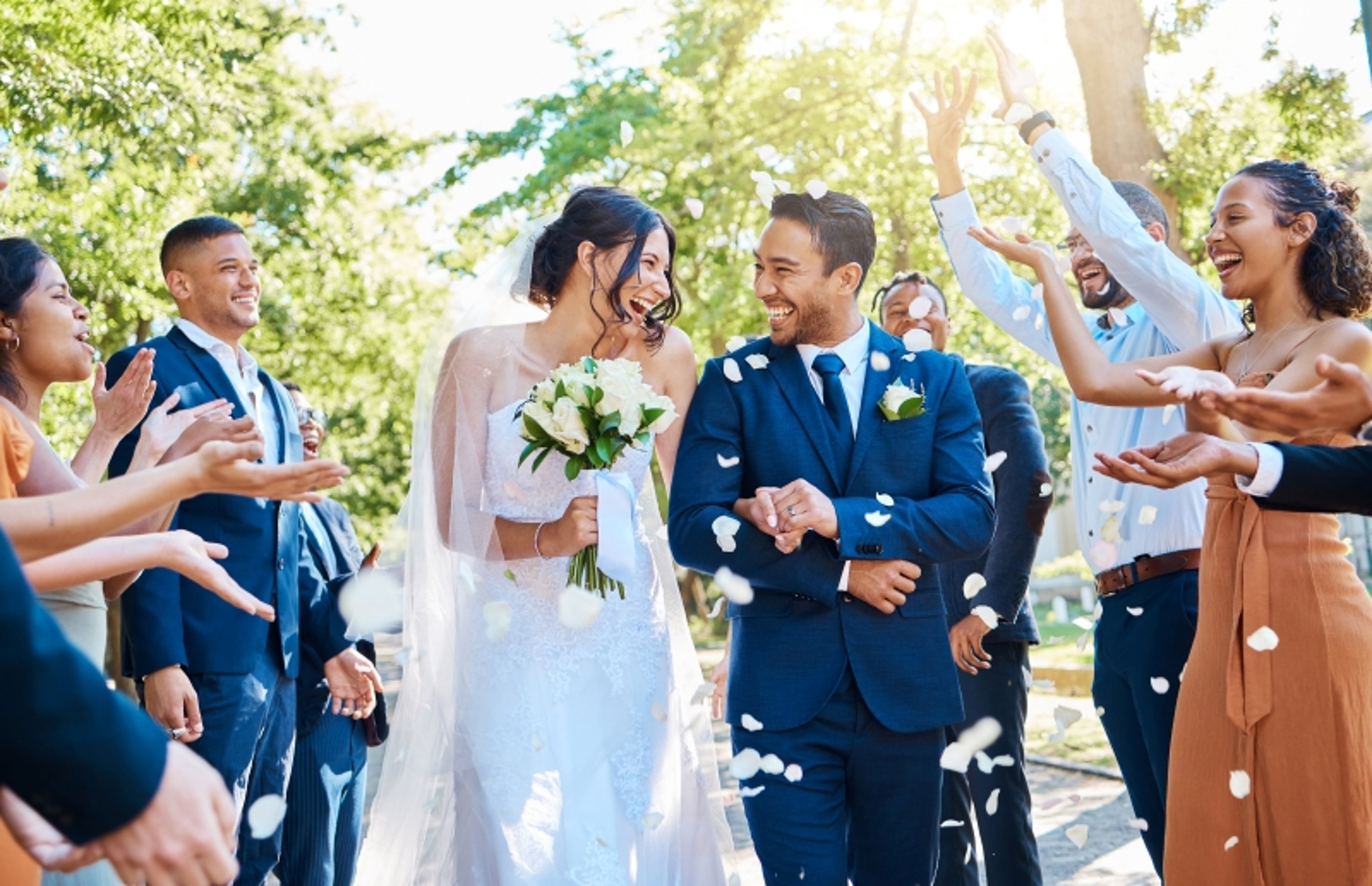 Couple at wedding ceremony