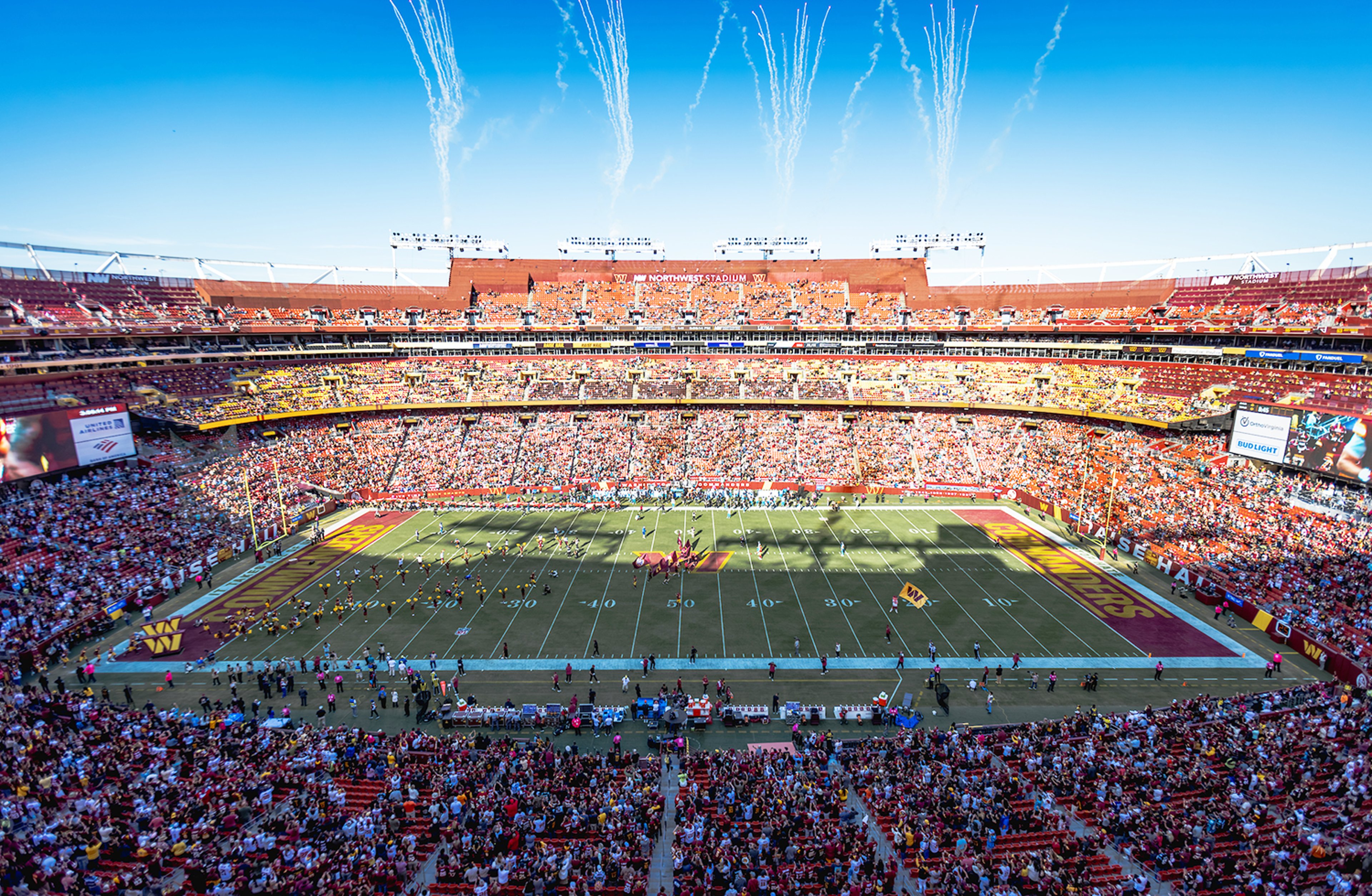 Washington Commanders FedEx Field daytime pregame