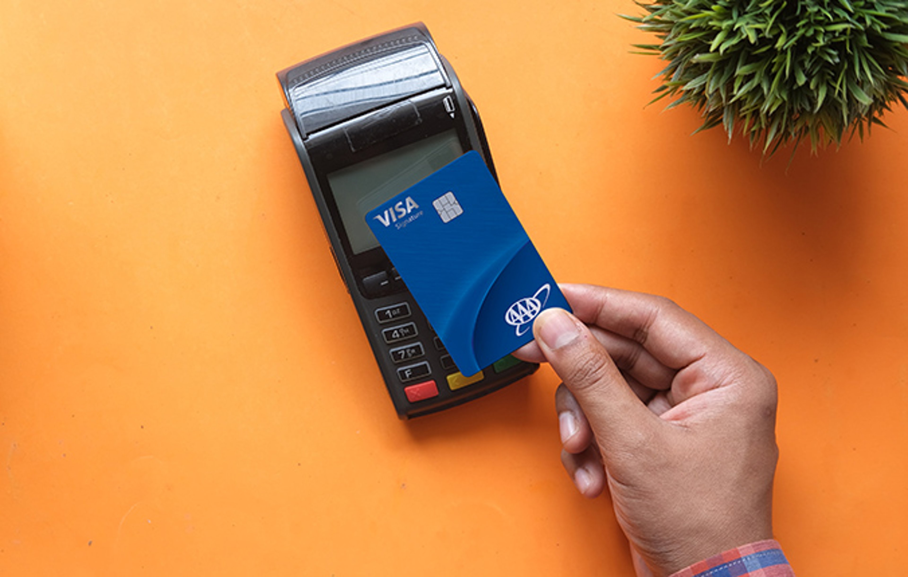 Contactless Credit Card Payment using AAA branded credit card