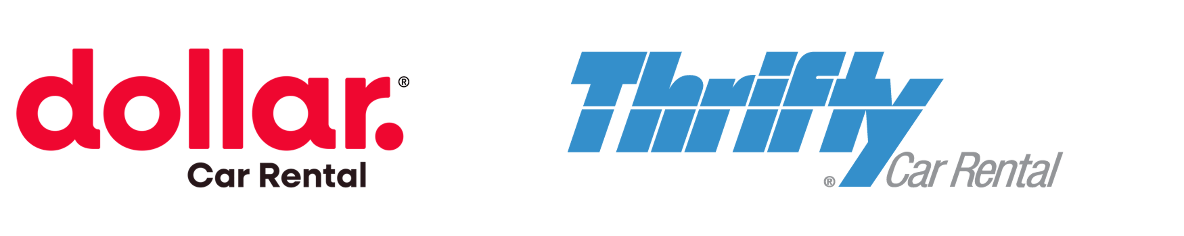 Dollar Car Rental and Thrifty Car Rental combined logo