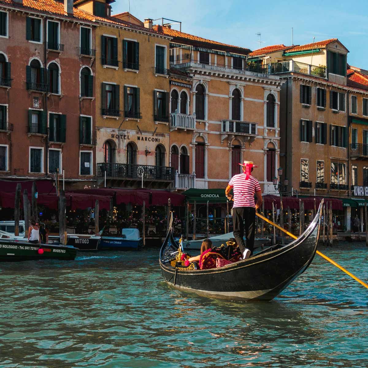 A gondola in Venice, Italy