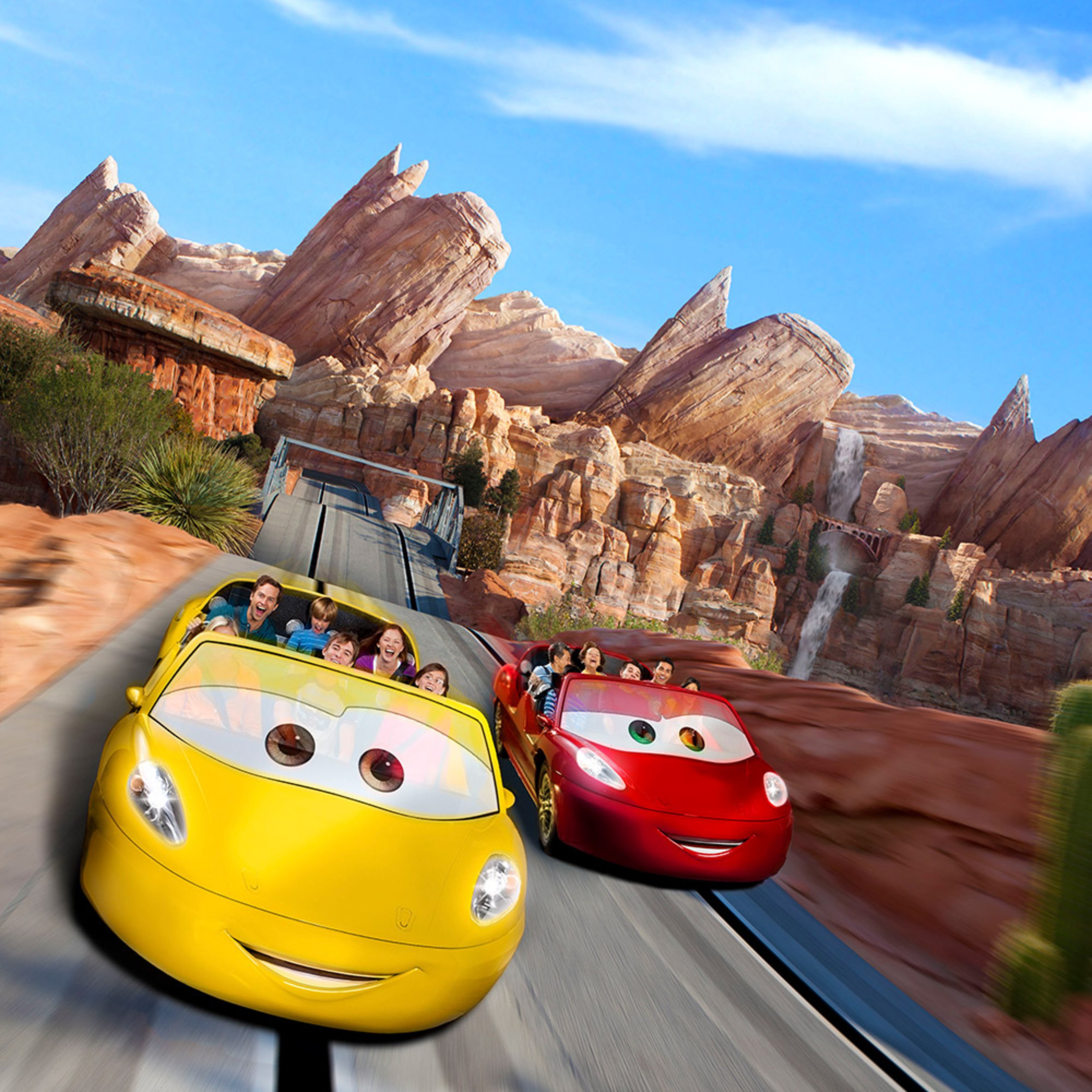 Racers at Disneyland