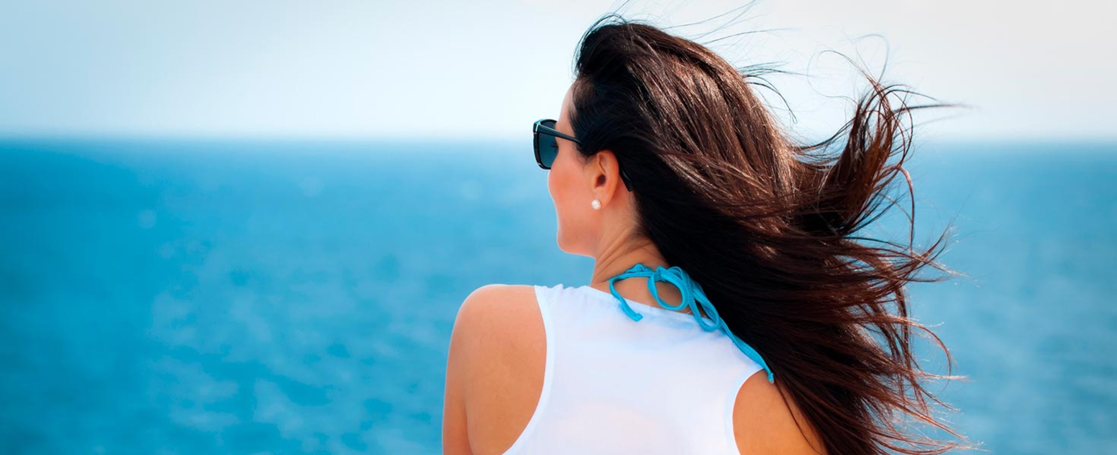 Woman overlooking the ocean