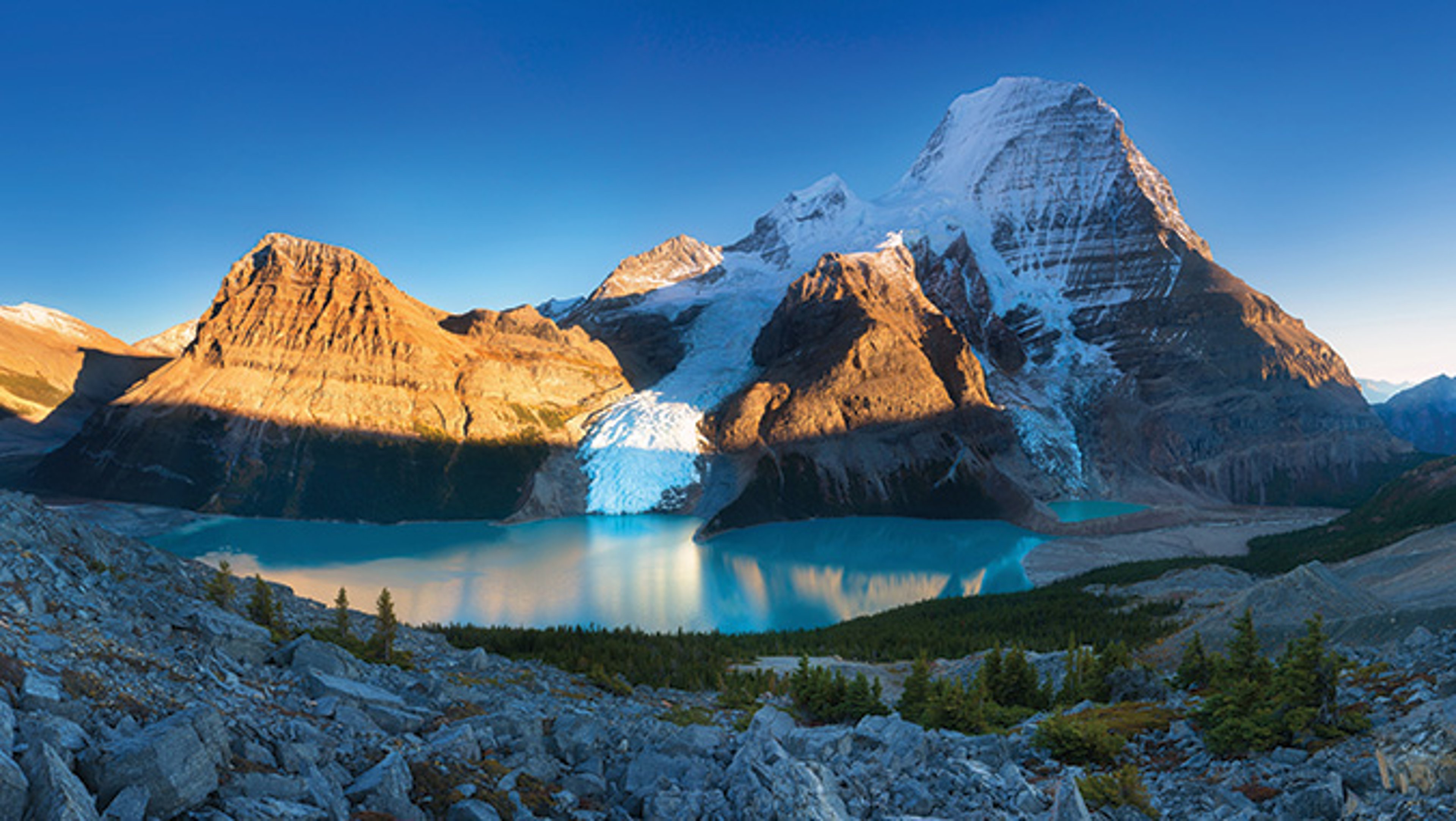 Sunset over Mt. Robson in the Canadian Rockies